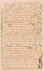 A Dream, plate 4 from Songs of Innocence, 1789